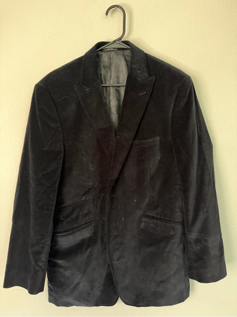 J.ferrar Black Velvet Sport Coat Blazer for Men